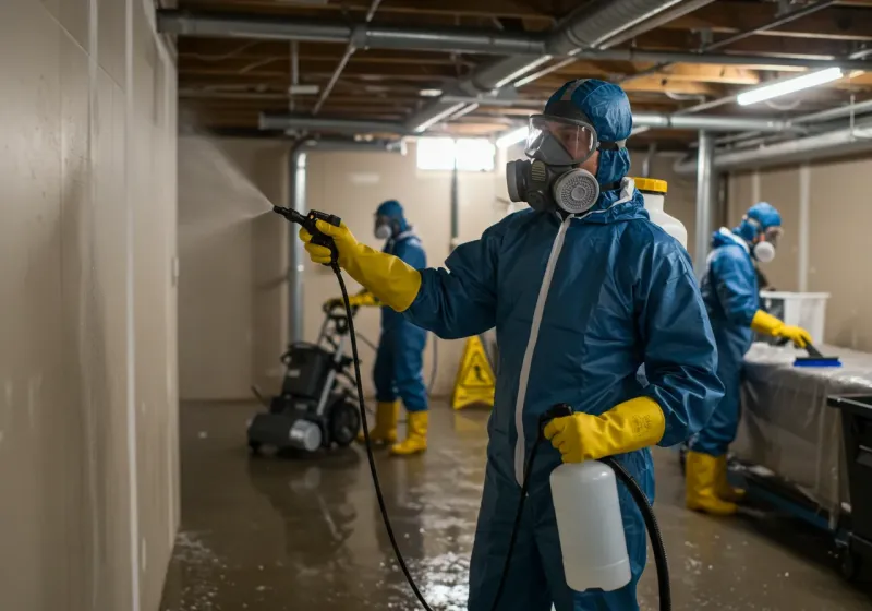Basement Sanitization and Antimicrobial Treatment process in McGregor, TX